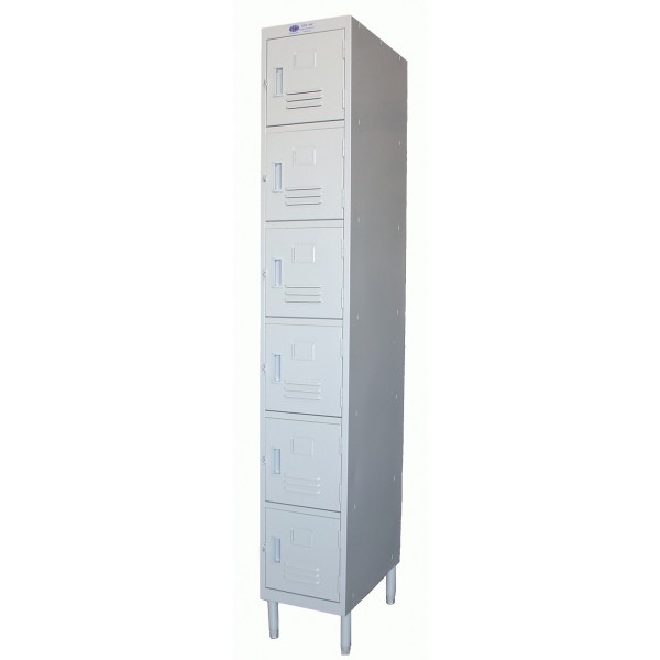 6 TIER EMPLOYEE LOCKER 12"W x